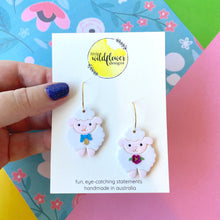 Load image into Gallery viewer, Sheepies, Animal Friends Hoops