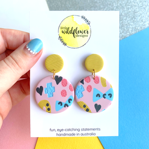 Cutie-Pie Bow-Tie Circle Dangles